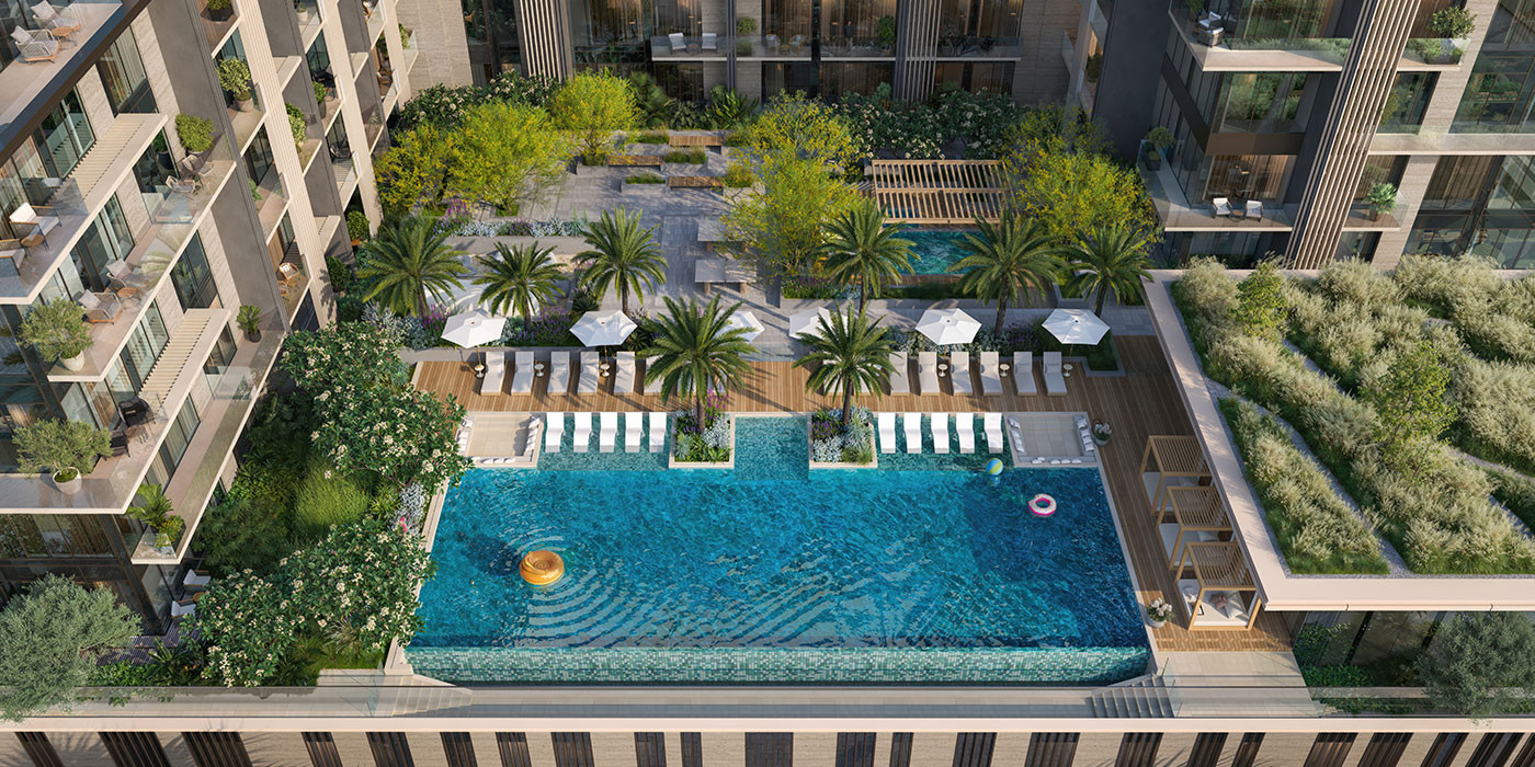 Everly Place by Ellington Properties at MBR City, Dubai Outdoor Image